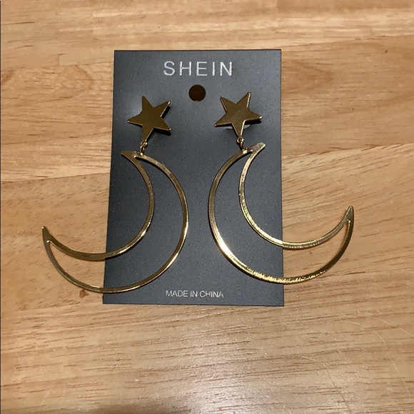 SHEIN Jewelry - Star + moon earrings